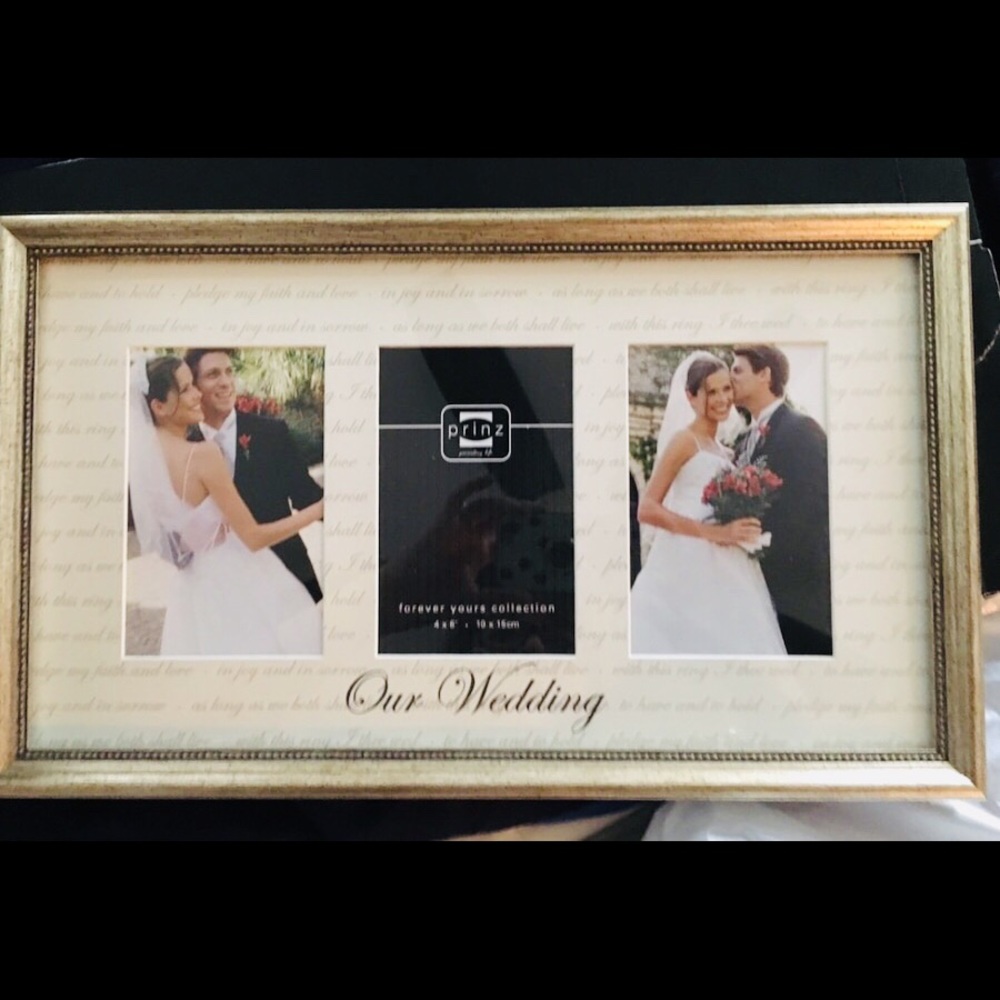 “Our wedding “ glass photo frame